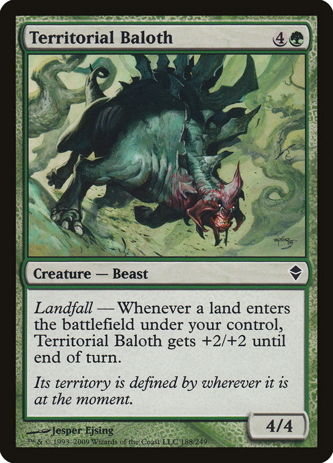 Territorial Baloth [Zendikar] | Webway Games