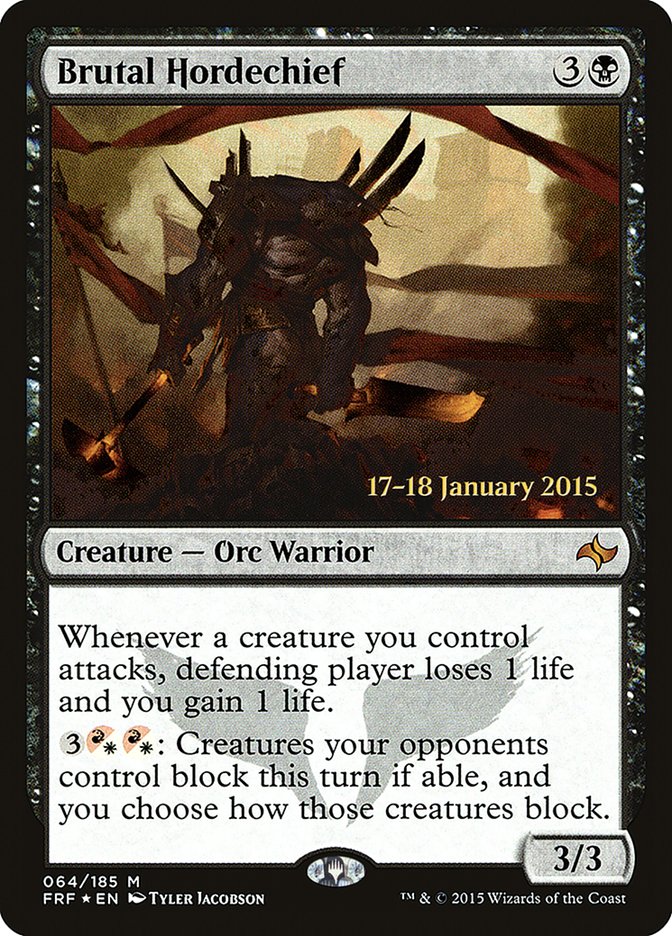 Brutal Hordechief  (Prerelease) [Fate Reforged Prerelease Promos] | Webway Games