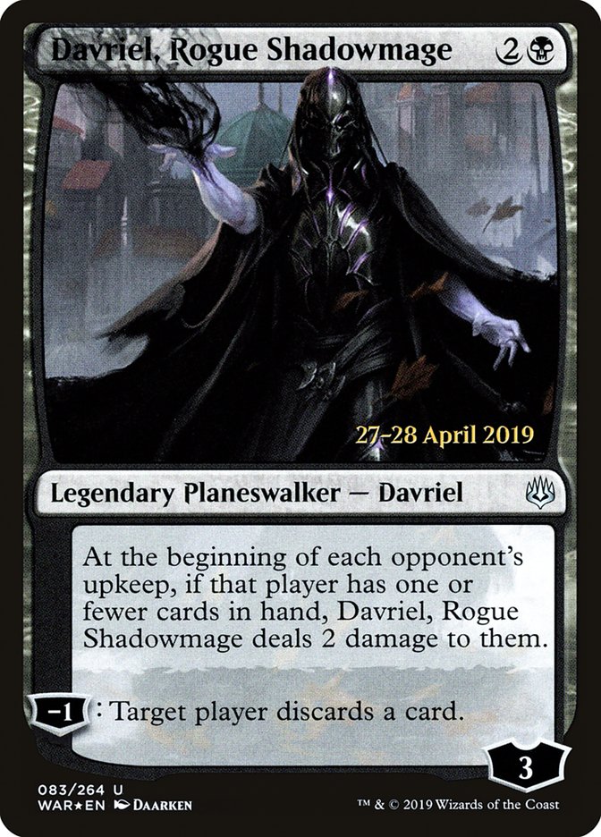Davriel, Rogue Shadowmage  [War of the Spark Prerelease Promos] | Webway Games