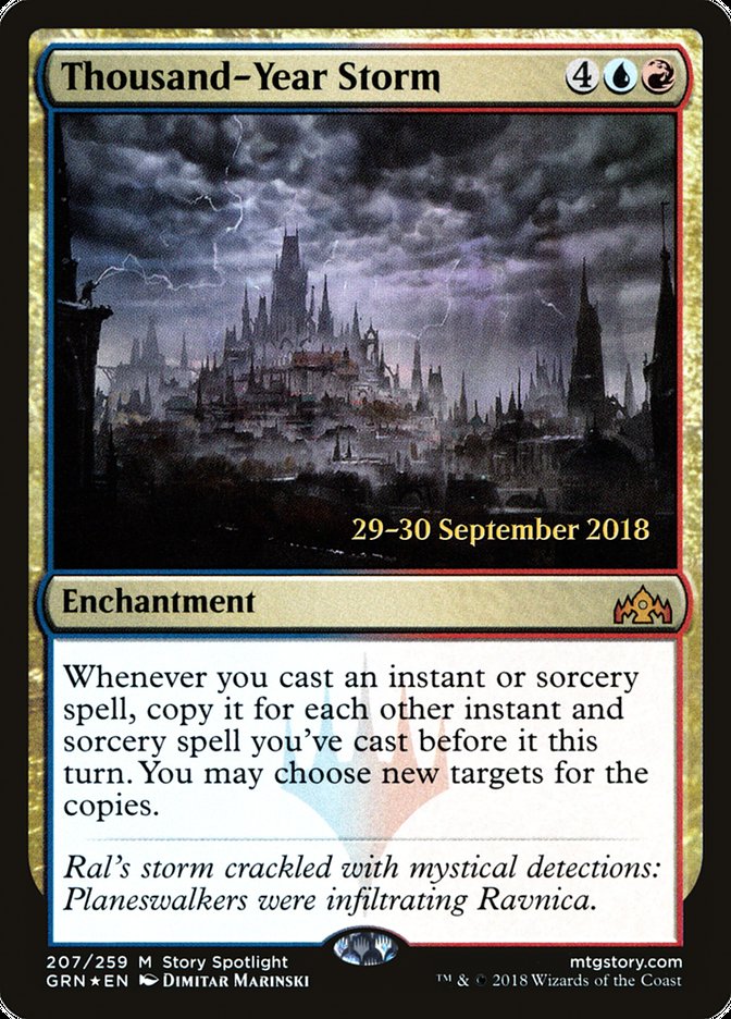 Thousand-Year Storm  (Prerelease) [Guilds of Ravnica Prerelease Promos] | Webway Games