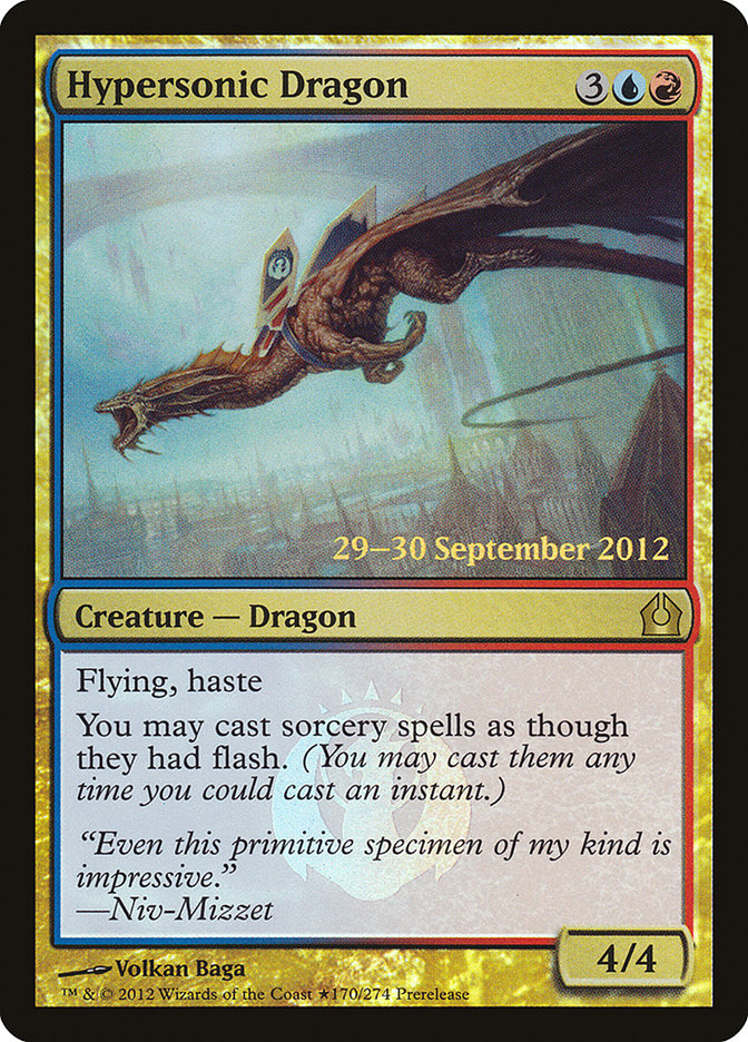 Hypersonic Dragon (Prerelease) [Return to Ravnica Prerelease Promos] | Webway Games