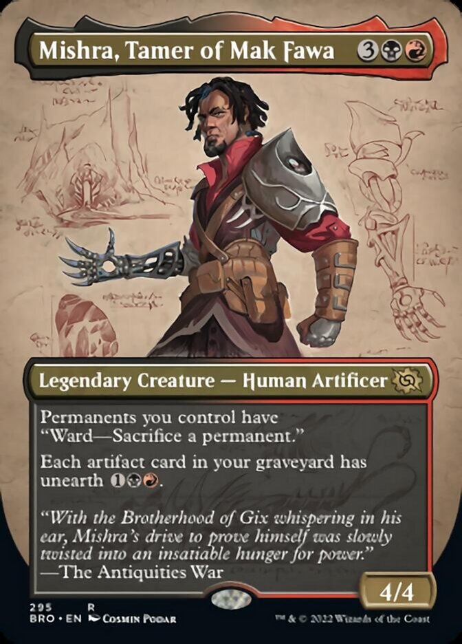 Mishra, Tamer of Mak Fawa (Borderless Alternate Art) [The Brothers' War] | Webway Games