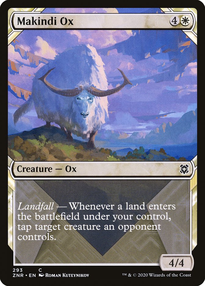 Makindi Ox (Showcase) [Zendikar Rising] | Webway Games