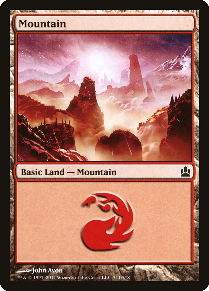Mountain (#311) [Commander 2011] | Webway Games