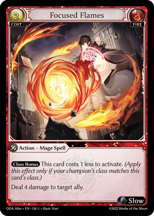 Focused Flames (138) [Dawn of Ashes: Alter Edition] | Webway Games