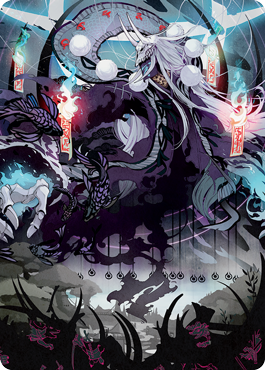 Echo of Death's Wail Art Card [Kamigawa: Neon Dynasty Art Series] | Webway Games