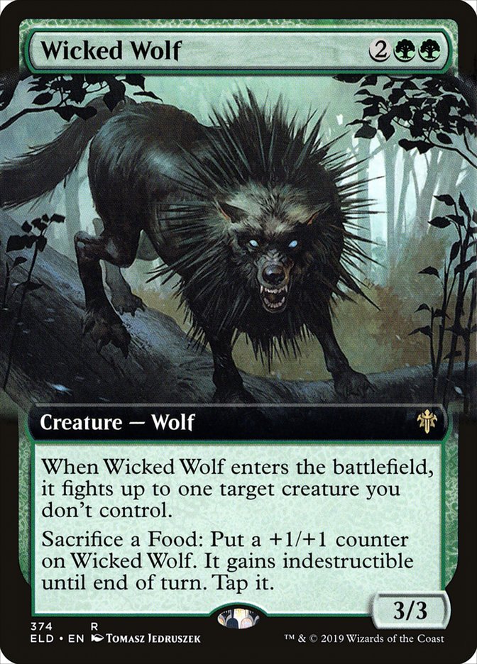 Wicked Wolf (Extended Art) [Throne of Eldraine] | Webway Games