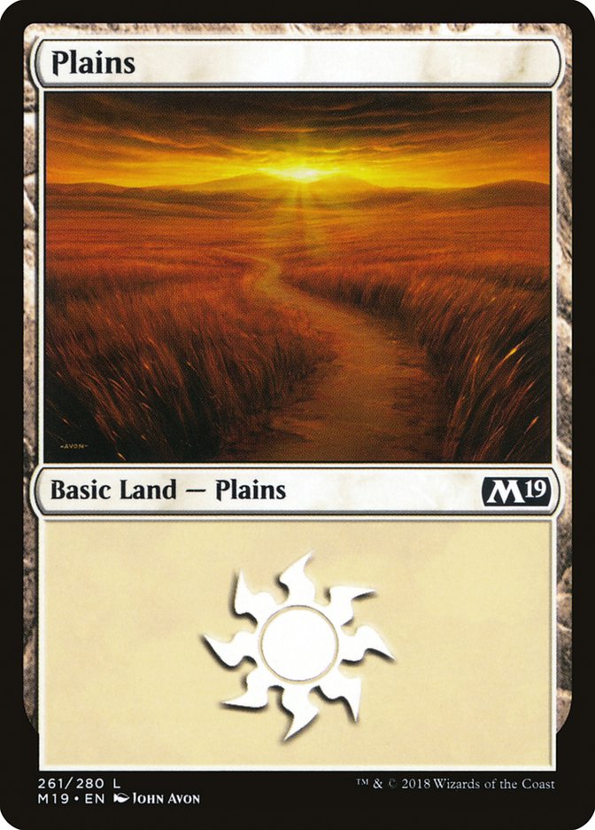 Plains (261) [Core Set 2019] | Webway Games