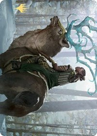 Boreal Outrider Art Card (Gold-Stamped Signature) [Kaldheim: Art Series] | Webway Games