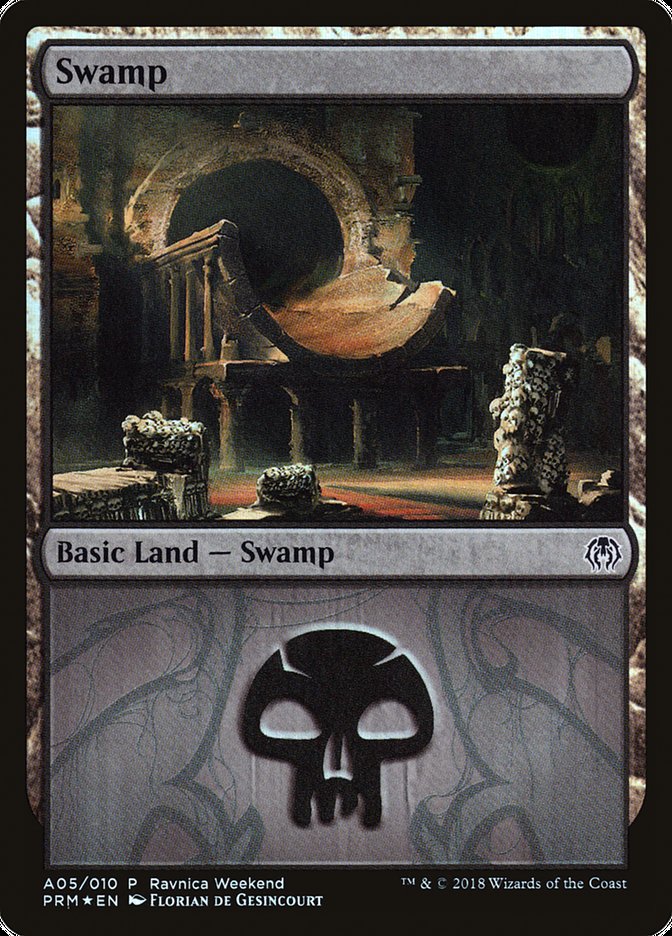 Swamp (#A05) [Guilds of Ravnica Ravnica Weekend] | Webway Games