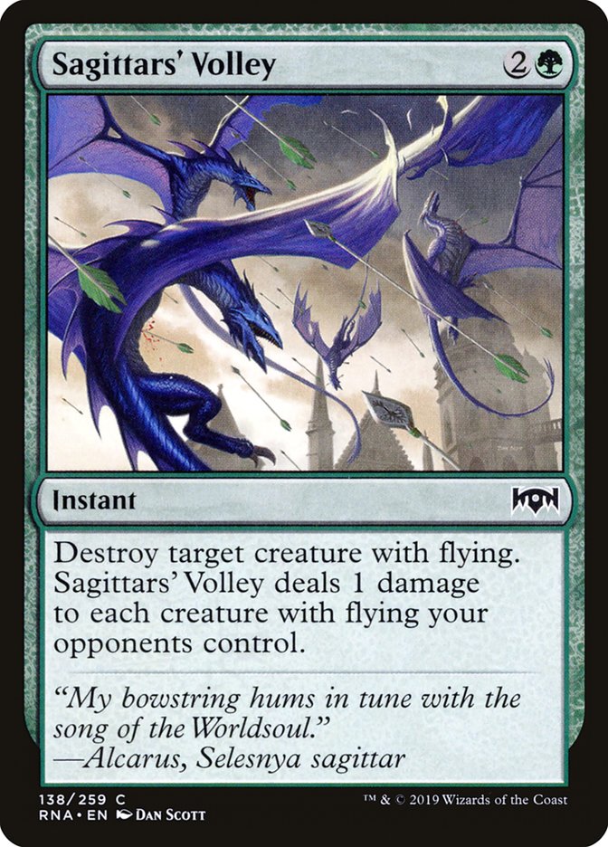 Sagittars' Volley [Ravnica Allegiance] | Webway Games