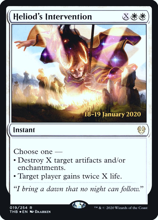 Heliod's Intervention [Theros Beyond Death Prerelease Promos] | Webway Games