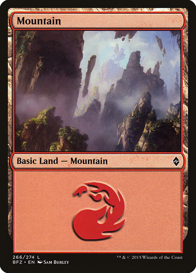 Mountain (#266a) [Battle for Zendikar] | Webway Games