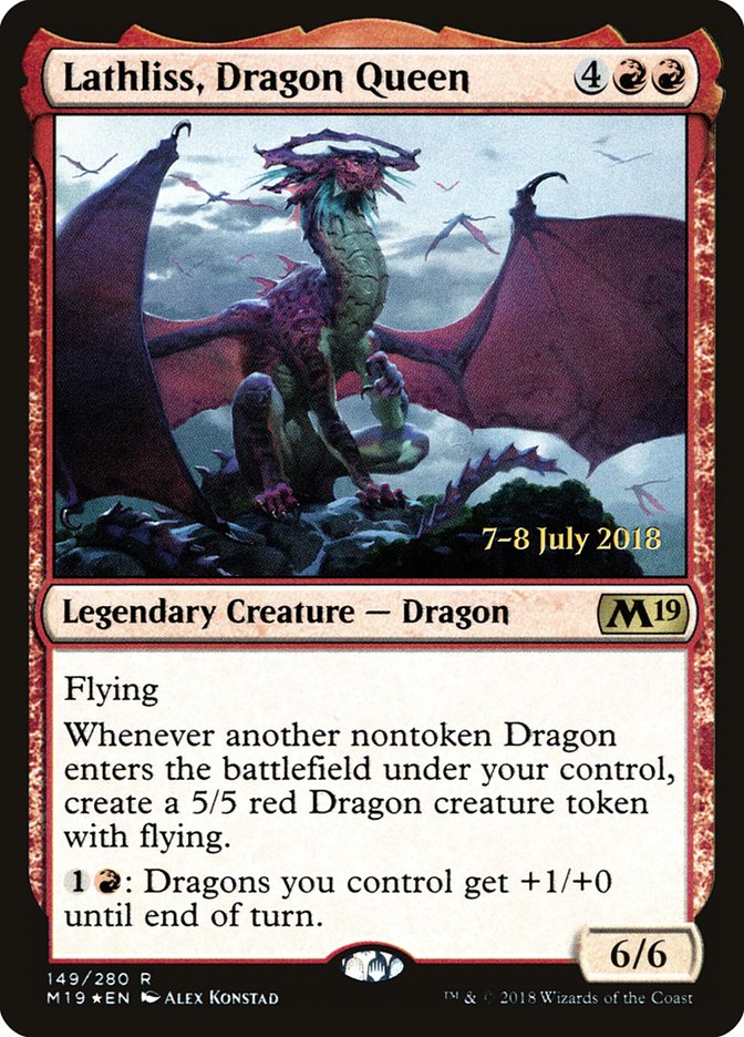 Lathliss, Dragon Queen  (Prerelease) [Core Set 2019 Prerelease Promos] | Webway Games