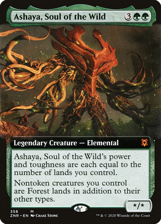 Ashaya, Soul of the Wild (Extended Art) [Zendikar Rising] | Webway Games