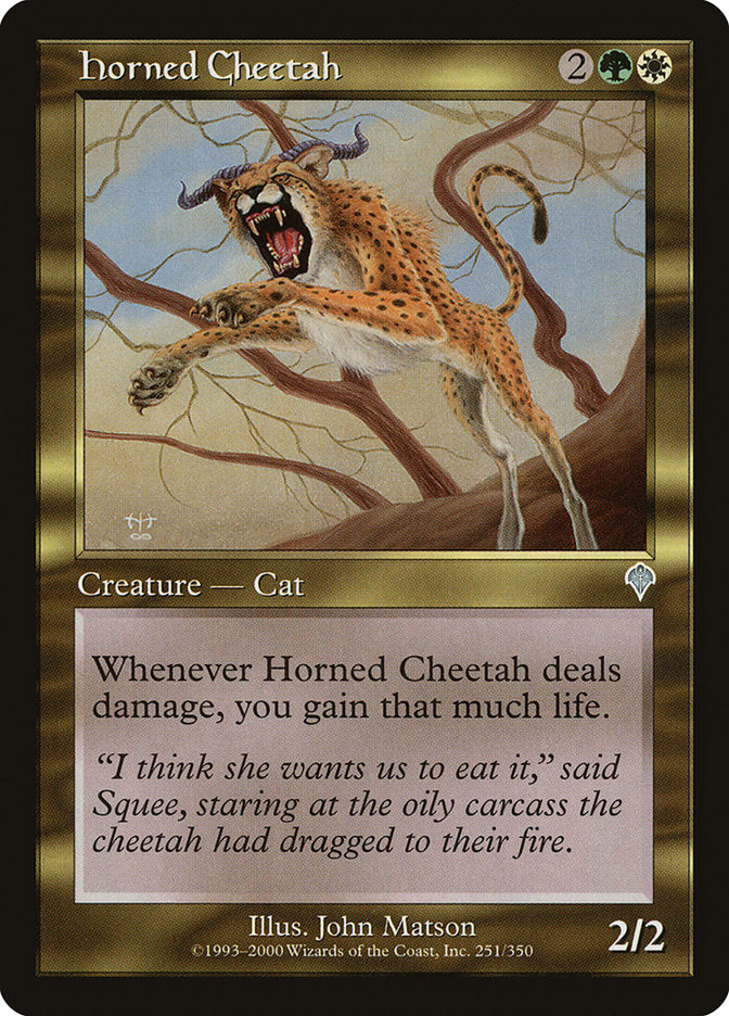 Horned Cheetah [Invasion] | Webway Games