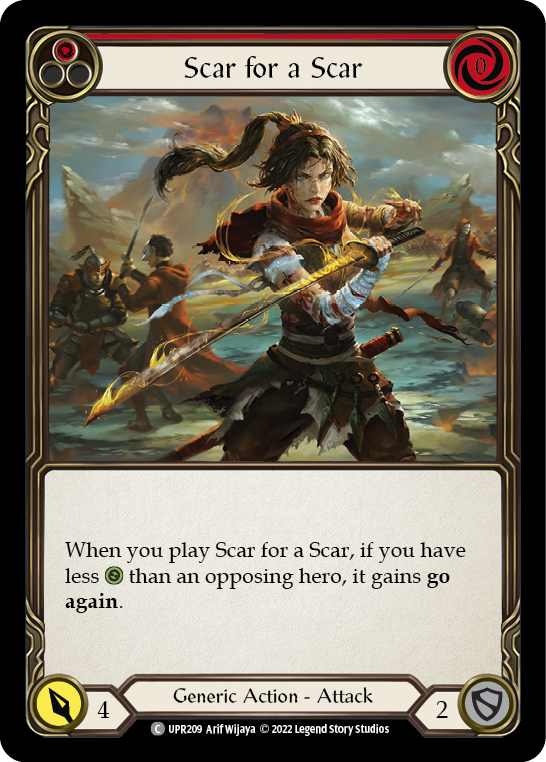 Scar for a Scar (Red) [UPR209] (Uprising) | Webway Games