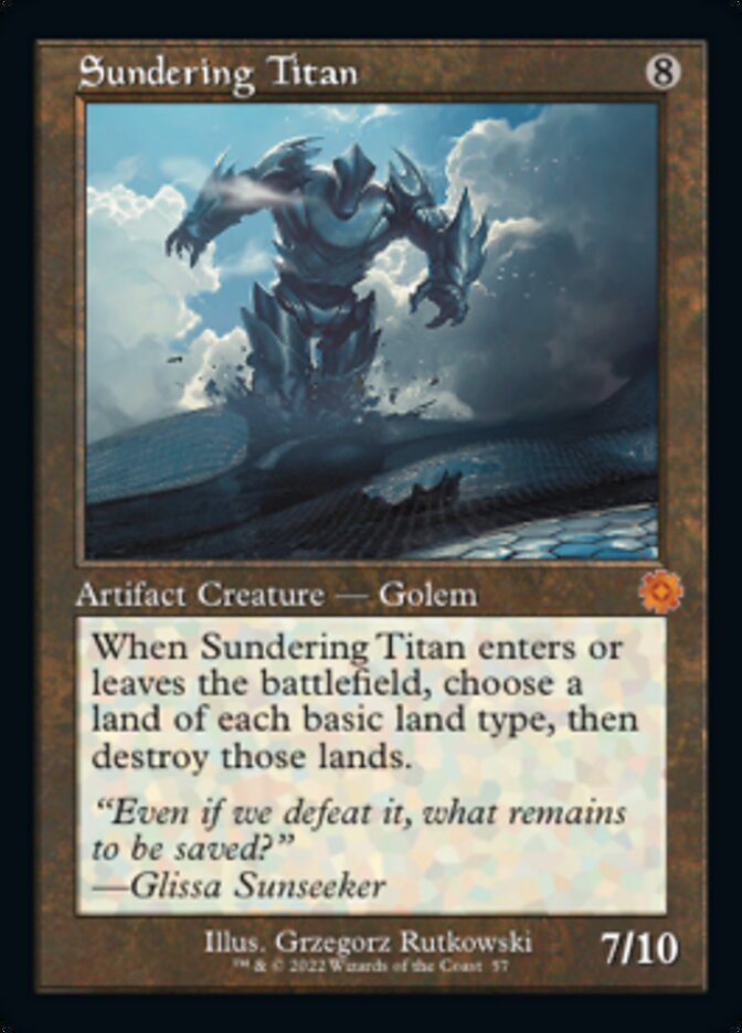 Sundering Titan (Retro) [The Brothers' War Retro Artifacts] | Webway Games