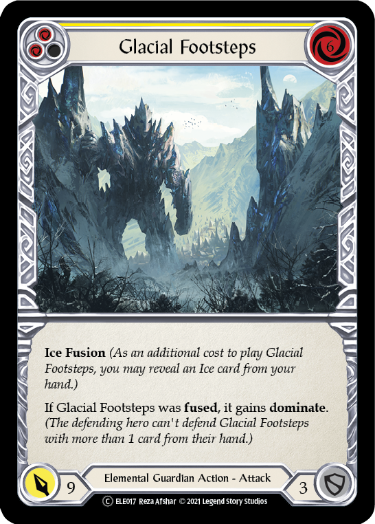 Glacial Footsteps (Yellow) [U-ELE017] Unlimited Normal | Webway Games