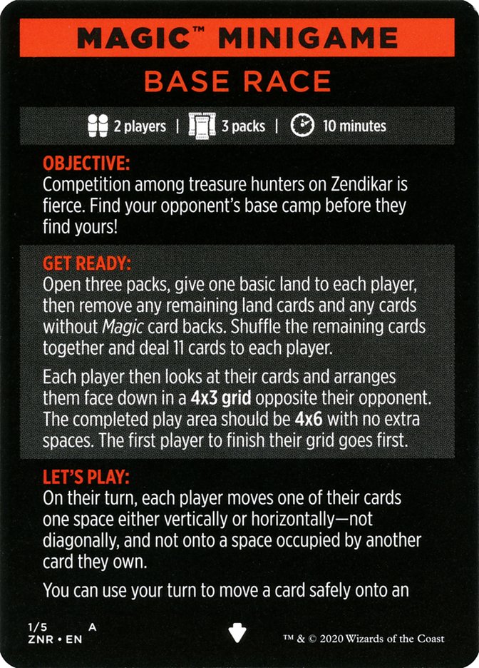 Base Race (Magic Minigame) [Zendikar Rising Minigame] | Webway Games