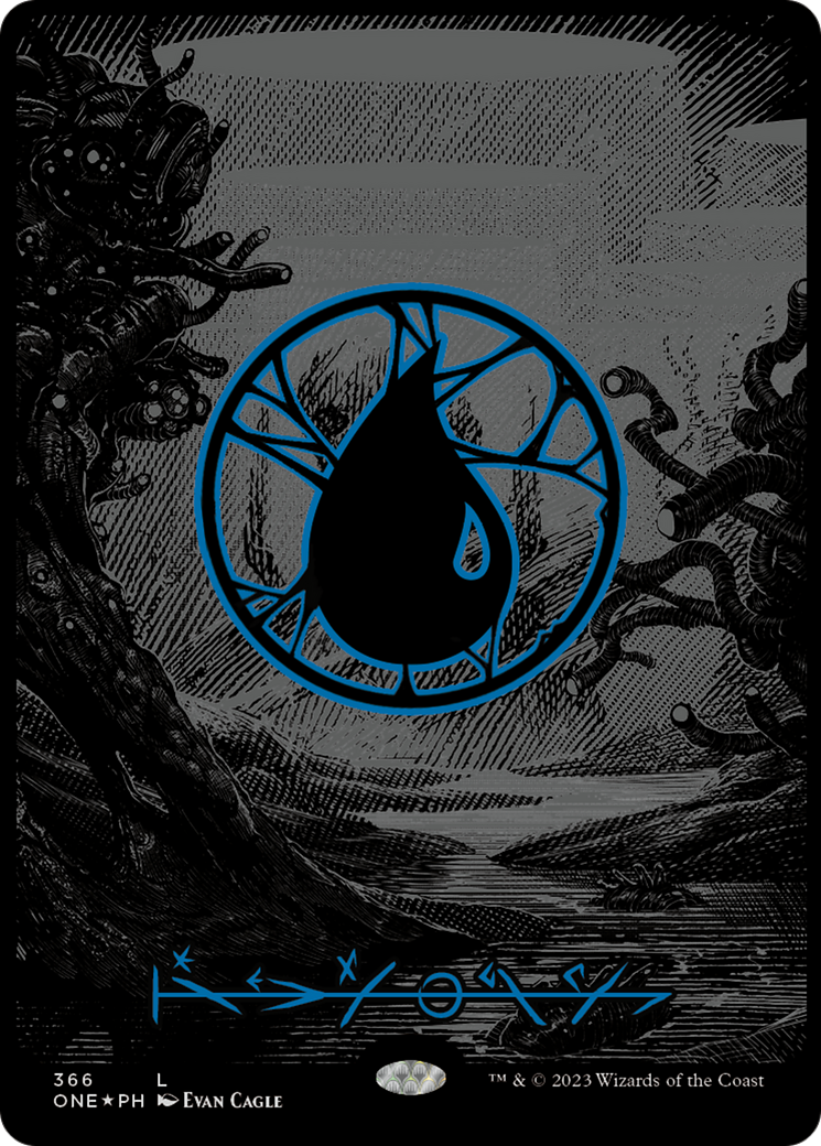 Island (366) (Oil Slick Raised Foil) [Phyrexia: All Will Be One] | Webway Games