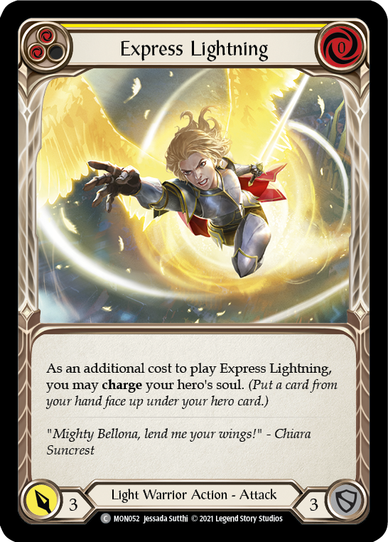Express Lightning (Yellow) [MON052] 1st Edition Normal | Webway Games