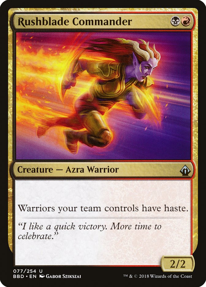 Rushblade Commander [Battlebond] | Webway Games