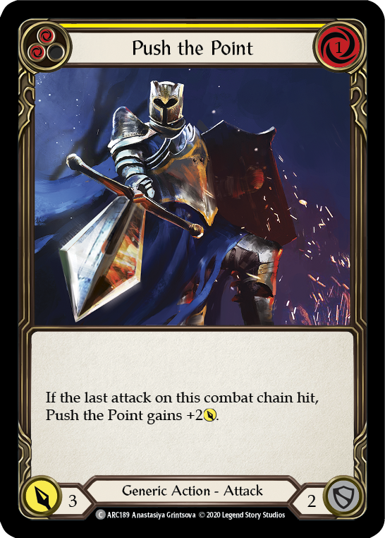 Push the Point (Yellow) [ARC189] Unlimited Rainbow Foil | Webway Games