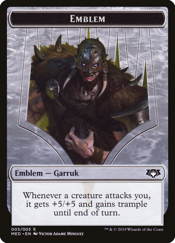 Emblem - Garruk, Apex Predator [Mythic Edition: War of the Spark] | Webway Games