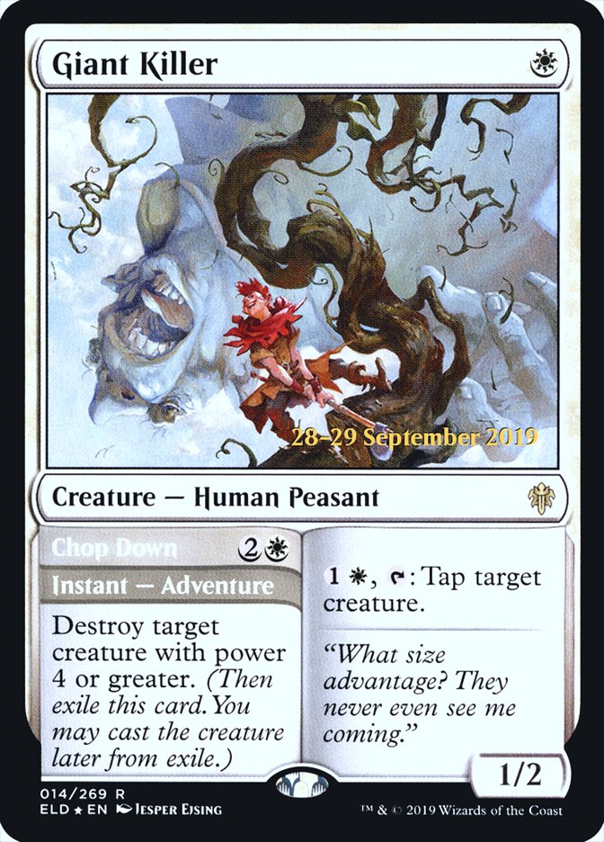 Giant Killer // Chop Down  [Throne of Eldraine Prerelease Promos] | Webway Games