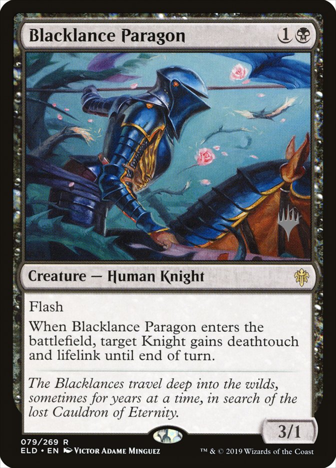 Blacklance Paragon (Promo Pack) [Throne of Eldraine Promos] | Webway Games