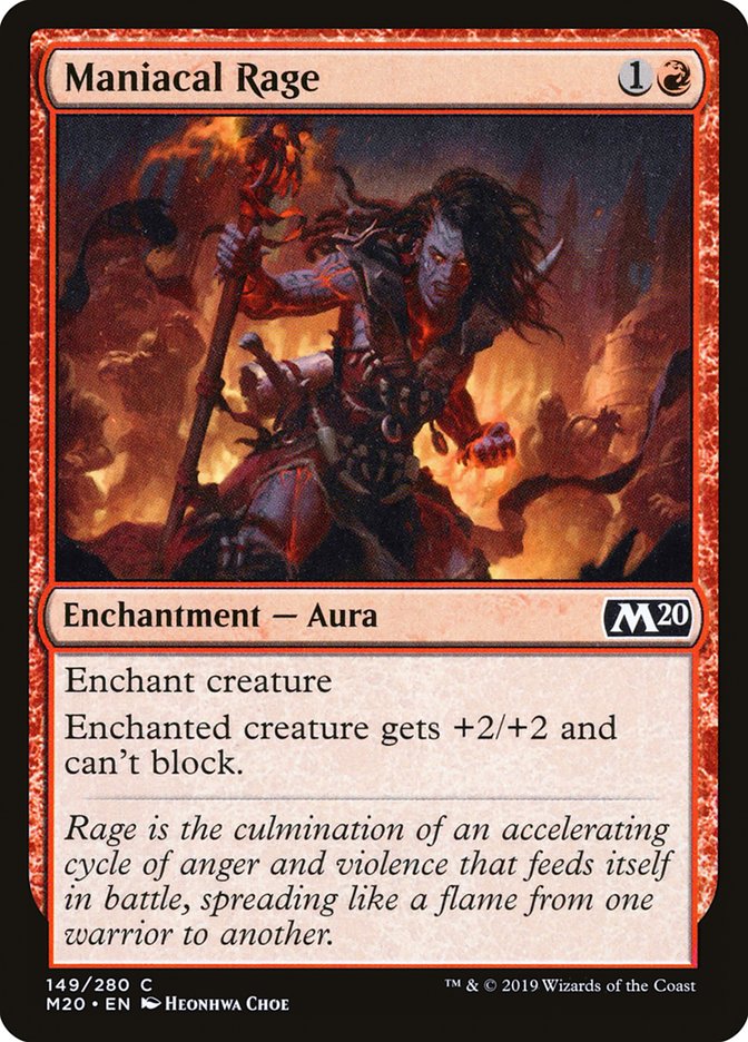 Maniacal Rage [Core Set 2020] | Webway Games