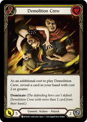 Demolition Crew (Yellow) [U-WTR180] (Welcome to Rathe Unlimited)  Unlimited Rainbow Foil | Webway Games