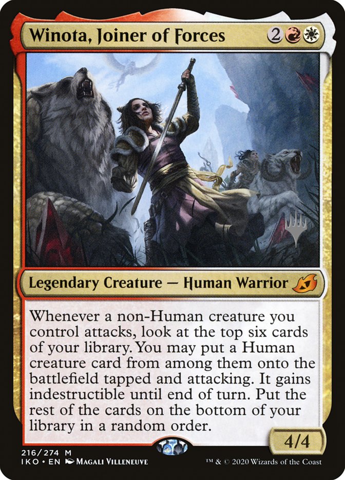 Winota, Joiner of Forces (Promo Pack) [Ikoria: Lair of Behemoths Promos] | Webway Games