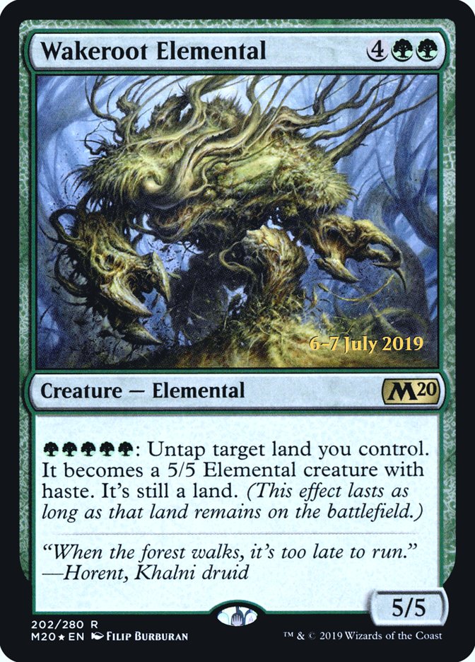 Wakeroot Elemental  [Core Set 2020 Prerelease Promos] | Webway Games
