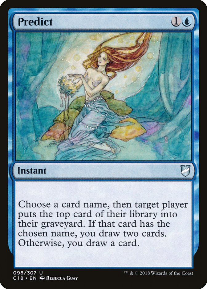 Predict [Commander 2018] | Webway Games
