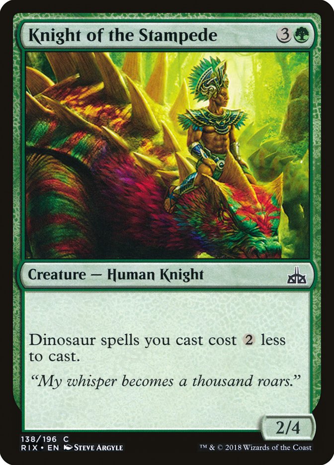 Knight of the Stampede [Rivals of Ixalan] | Webway Games