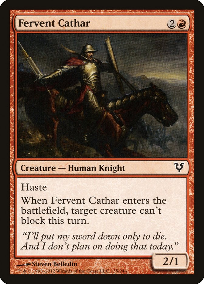 Fervent Cathar [Avacyn Restored] | Webway Games