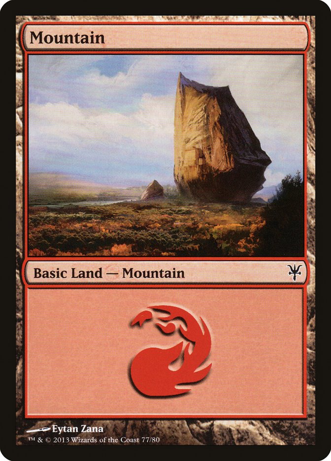 Mountain (77) [Duel Decks: Sorin vs. Tibalt] | Webway Games