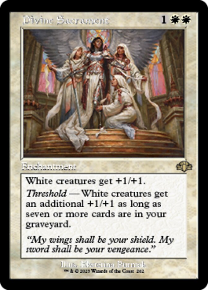Divine Sacrament (Retro) [Dominaria Remastered] | Webway Games