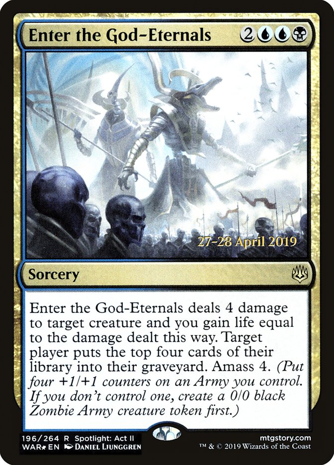 Enter the God-Eternals  [War of the Spark Prerelease Promos] | Webway Games