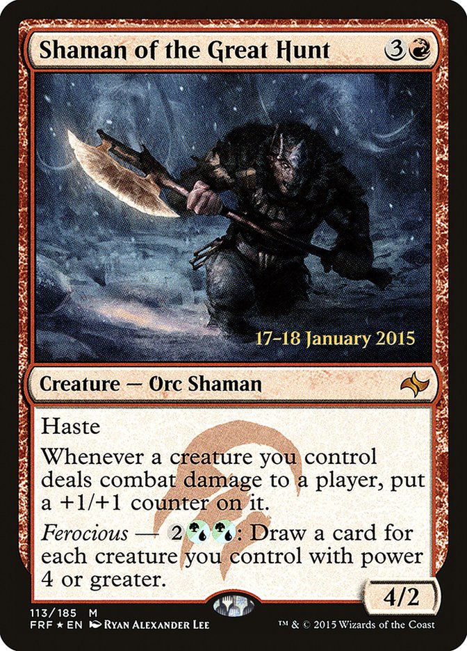 Shaman of the Great Hunt  (Prerelease) [Fate Reforged Prerelease Promos] | Webway Games