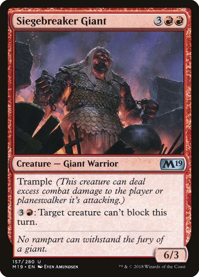 Siegebreaker Giant [Core Set 2019] | Webway Games