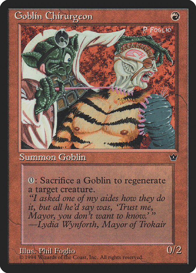 Goblin Chirurgeon (Phil Foglio) [Fallen Empires] | Webway Games