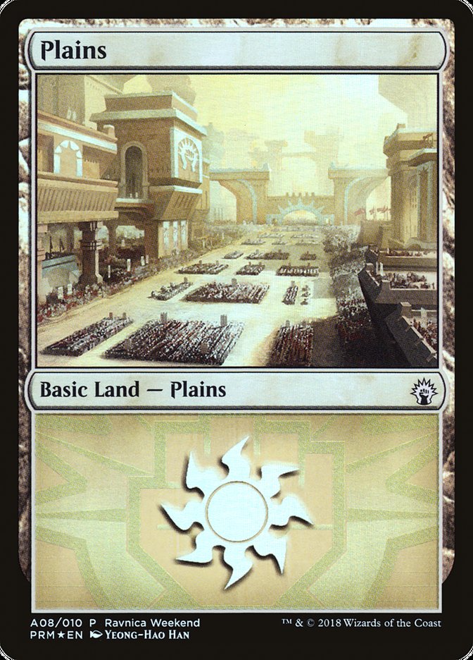 Plains (#A08) [Guilds of Ravnica Ravnica Weekend] | Webway Games