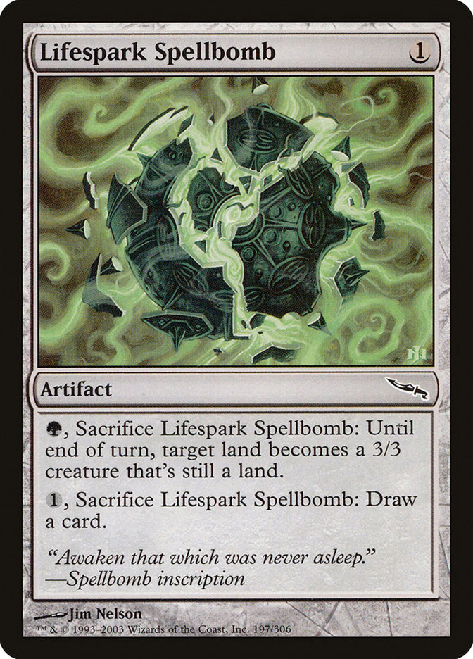 Lifespark Spellbomb [Mirrodin] | Webway Games