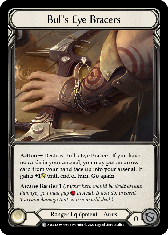 Bull's Eye Bracers [ARC042] Unlimited Rainbow Foil | Webway Games