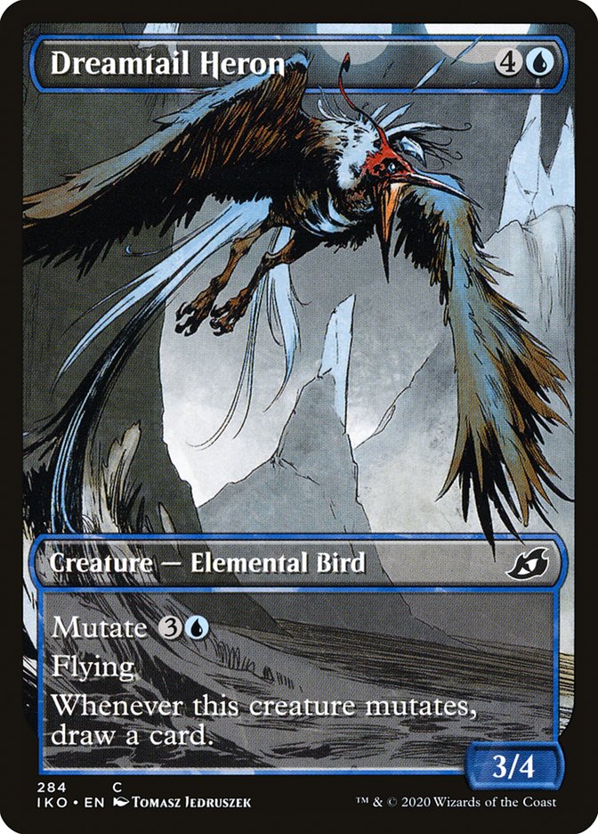 Dreamtail Heron (Showcase) [Ikoria: Lair of Behemoths] | Webway Games
