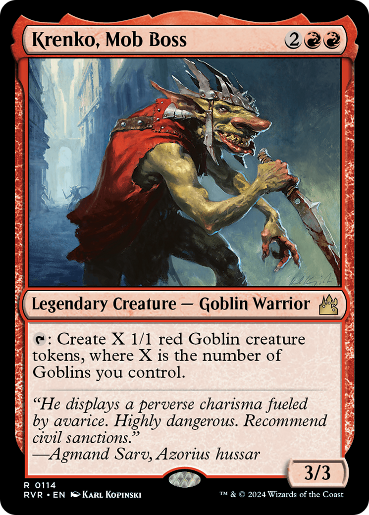 Krenko, Mob Boss [Ravnica Remastered] | Webway Games