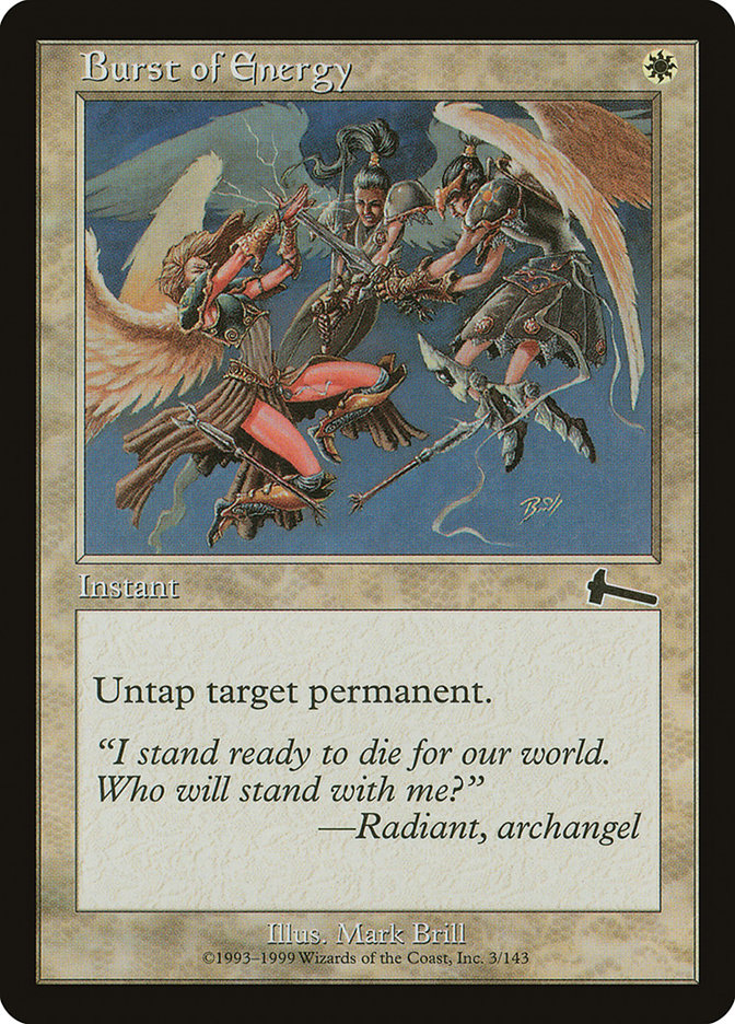 Burst of Energy [Urza's Legacy] | Webway Games